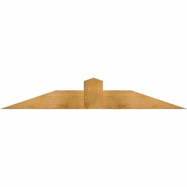 Ekena Millwork Portland Rough Sawn Timber Gable Bracket, Western Red Cedar, 60"W x 10"H x 6"D x 6"F, 4/12 Pitch GBW060X10X0606POR00RWR - main